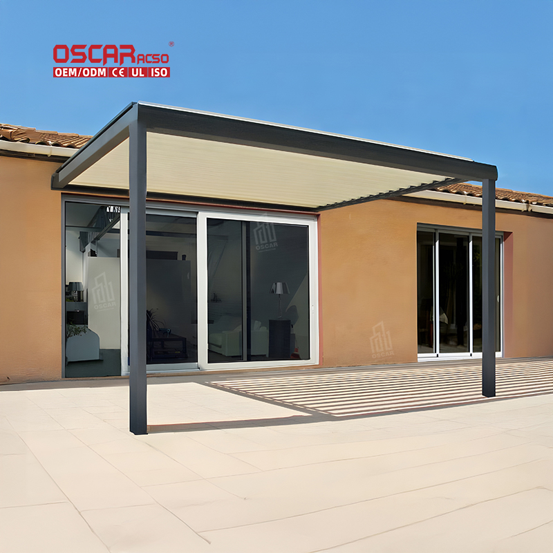 louvered pergola motorized with screens and lghts bulk irder