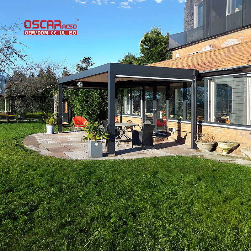 aluminum louvered pergola