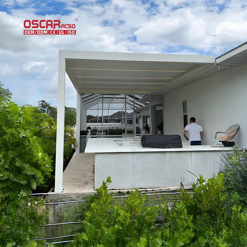 outdoor louvre pergola