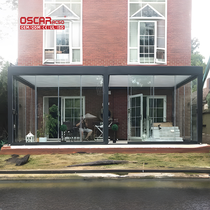 louvered pergola motorized with screens and lghts bulk irder