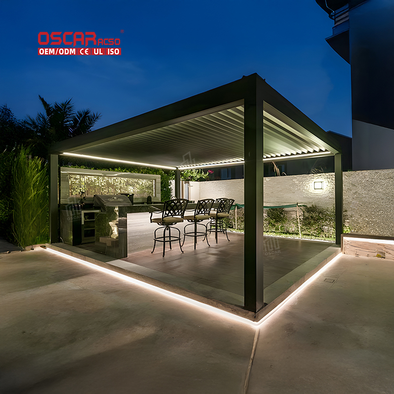 pergola electric wall