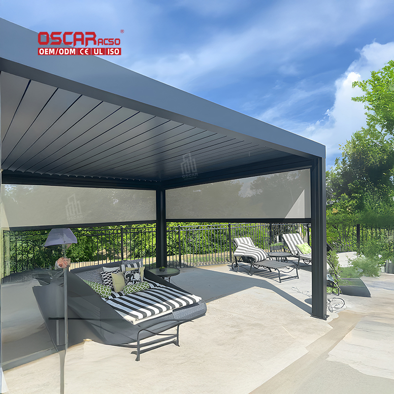motorized pergola screen