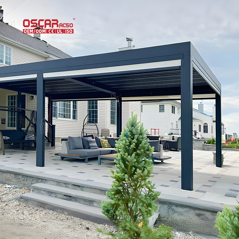 aluminum louvered pergola