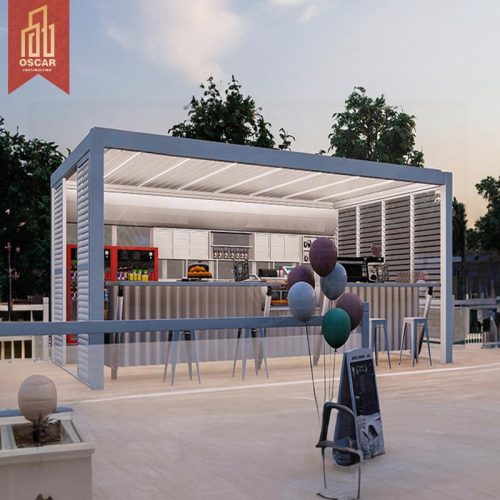 Outdoor Sun Proof Waterproof Aluminum Motorized Canopy Awning Garden Barbecue Outdoor Relaxing in Backyard Patio Pergola