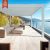 Outdoor Aluminium Pergola with Waterproof Louver Roof and Sliding Glass Doors Garden Patio Backyard Pergola