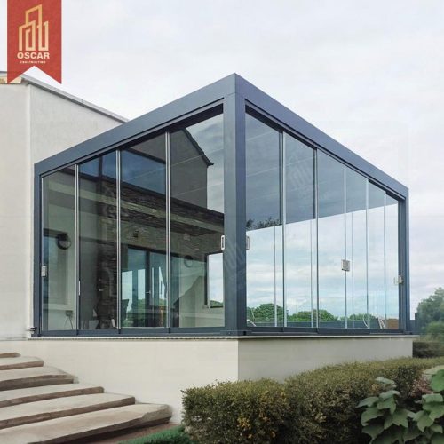 Electric Adjustable Modern Backyard Garden Building Sunshade Covers Bioclimatic Pergola Outdoor Patio Terrace Pergola