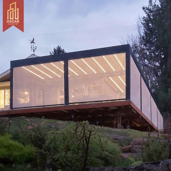 install Open Aluminum Pergolas 24’X12′ Dimensions Gazebos Modern Louvered Pergola Outdoor Garden Patio Use Pergola