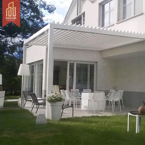 Outdoor New Design Aluminium Gazebos with Led Light Custom Aluminium Pergola Garden Patio Backyard Pergola