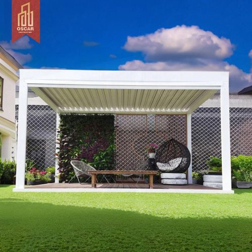 100% Waterproof Motorized Louvered Aluminium Outdoor Gazebo Leisure Garden and Pergola Use Pergola