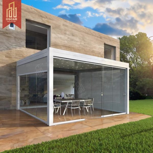 Customized Sustainable 8X8 Louvered Waterproof Pure Aluminum Garden Patio Backyard Pergola Gazebo Design Pergola