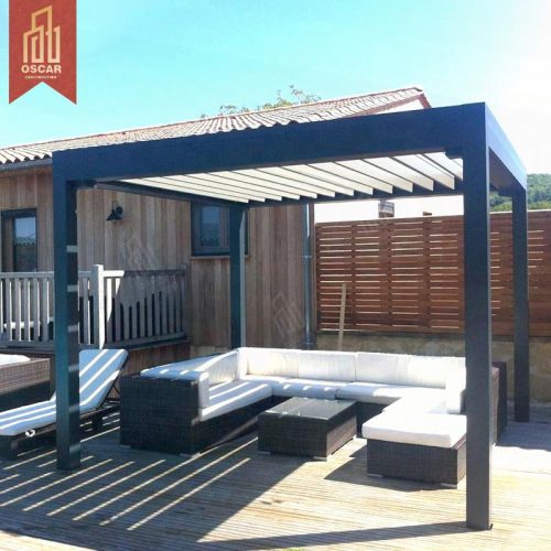 3X3 4X4 Size Adjustable Ventilated Patio Outdoor installation Pergola-Like Canopy Gardens Backyards Decks Pergola