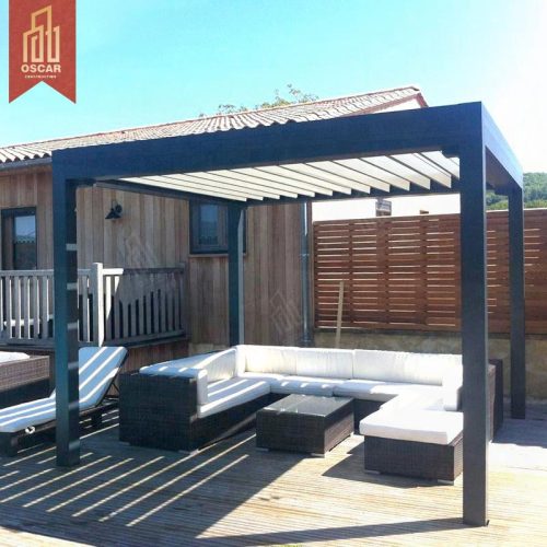 Outdoor Waterproof Party - Design Custom - Model Aluminum Alloy Frame Pergola and Gazebo Courtyard Patio Garden Pergola