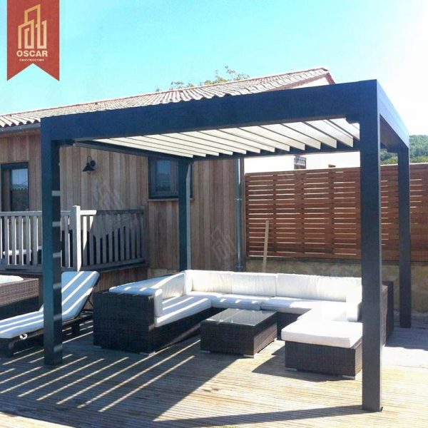 3X3 3X4 4X4 6X4M Bioclimatic Aluminium Louvered Pergola Customizable Outdoor with Zip Screen Garden Patio Backyard Pergola