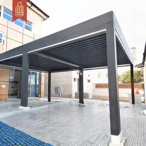 Motorized Adjustable Louvre Pergola System Outdoor Patio Garden Bbq Pergola