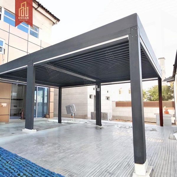 Motorized Adjustable Louvre Pergola System Outdoor Patio Garden Bbq Pergola