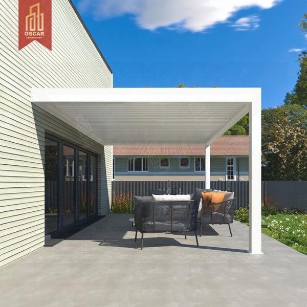 Remote – Controlled Sun – Blocking Wall – installed Outdoor Gazebo and Pergola Roof Garden Patio Backyard Pergola