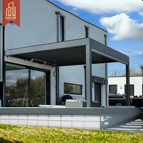 D Modern Luxury Outdoor Aluminum Profiles Louvre China Garden Pergola Ideal Outdoor Events Patio Relaxing Garden Parties Pergola
