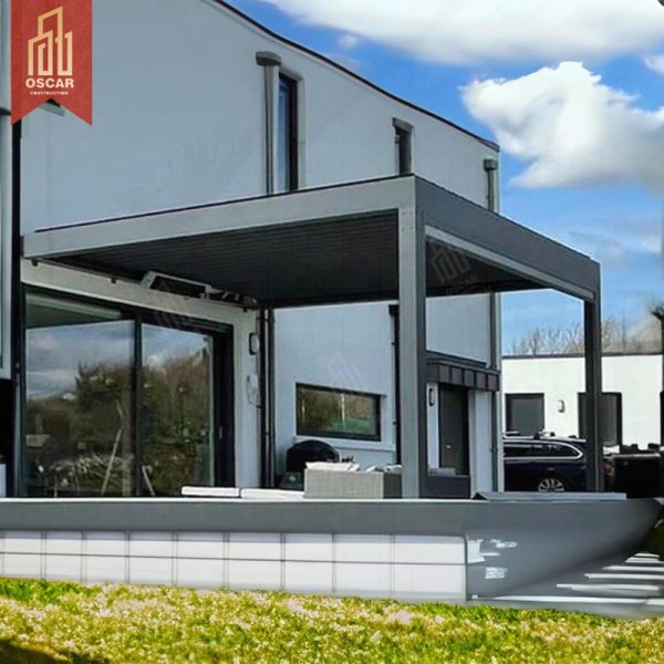 D Modern Luxury Outdoor Aluminum Profiles Louvre China Garden Pergola Ideal Outdoor Events Patio Relaxing Garden Parties Pergola