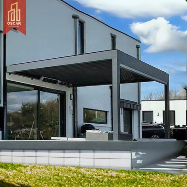 Motorised Waterproof Outdoor Louver Design Roof Patio Garden Use Pergola