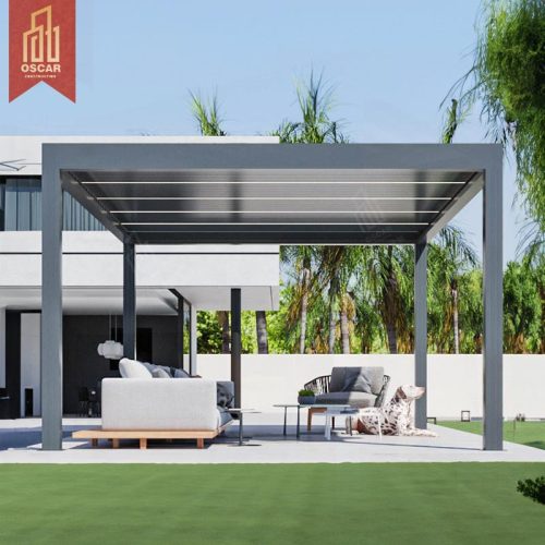 Automatic Motorized Modern Metal Gazebo Pergola Balcony Roof Canopy Sale Ideal Outdoor Gardens and Patios Pergola