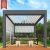 Customized Sustainable 8X8 Louvered Aluminum Sliding Glass Pergola Waterproof Garden Patio Backyard Pergola