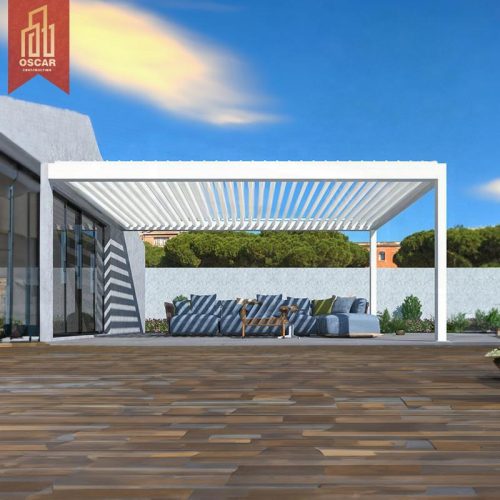 Vers with Automatic Retraction and Uv Protection Stylish Modern Outdoor Patio Balcony Backyard Garden Luxury Sun Shelter Pergola