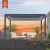 Outdoor Aluminium Pergola Durable Waterproof Gazebo with Sliding Glass Doors Garden Patio Backyard Pergola