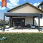 3X3 Aluminum Frame Sun Shading Pergola Stylish Outdoor Relaxation Garden Yard Patio Pergola