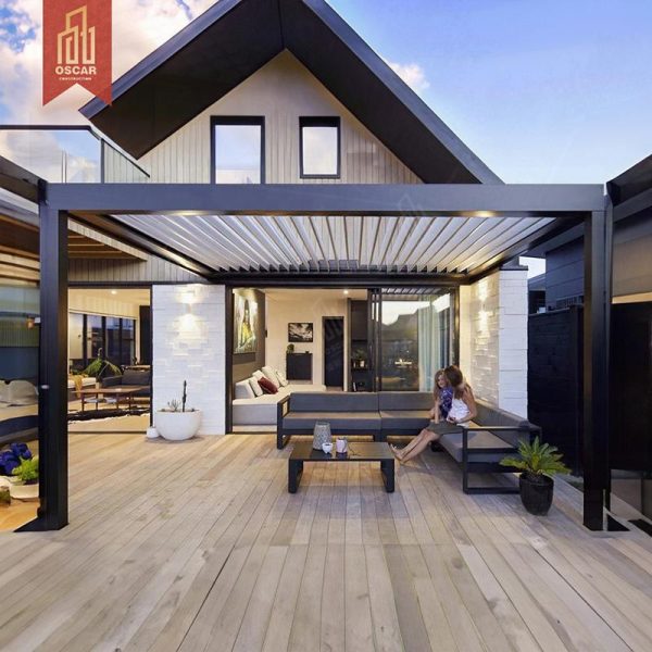 China Motorized Aluminum Profiles System Garden Louvre and Outdoor Pergolas with Elegance Pergola