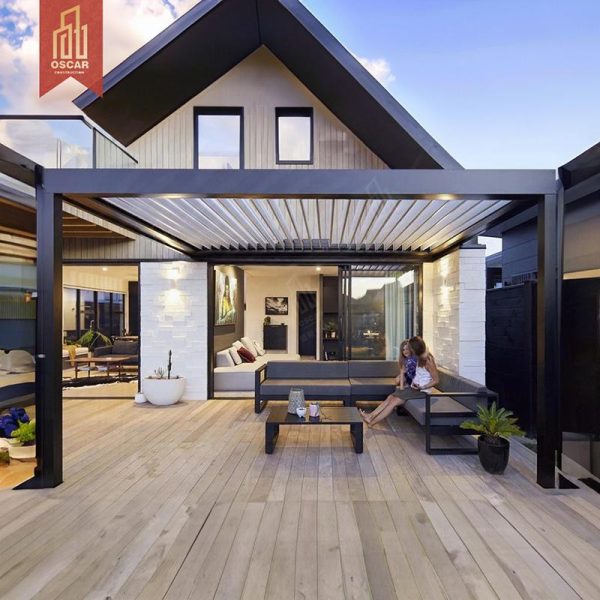 Outdoor Motorized Sunshade Rainproof Aluminum Pergola Affordable Garden Patio Backyard Pergola