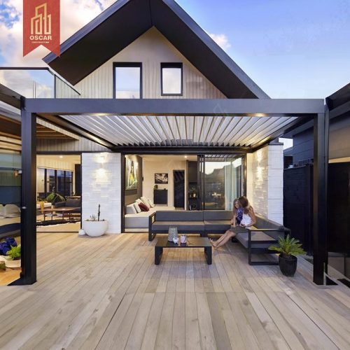 12 X 156 Feet Louvered Waterproof Pergola Patio Cover Garden Backyard Poolside Shading Shelter Pergola
