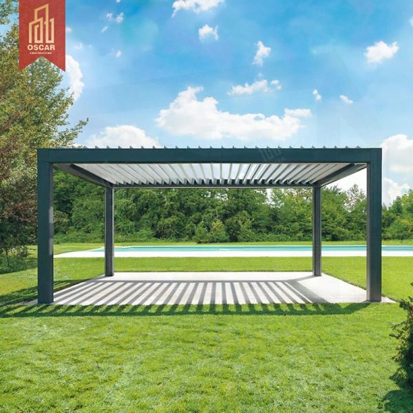 2021 Exporting Durable Motorized Sun Shade Pergola Kits Modern Outdoor Spaces Pergola