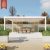 Modern Automatic Outdoor Patio Gazebo Bioclimatic Aluminium Arches with Opening Louvred Roof Garden Terrace Balcony Pergola
