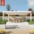 Sunshine Patio Outdoor Structure Villa with Sun - Protection and Ventilation Function Stylish Elegant Gazebo Pergola