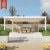 Waterproof Windproof Aluminium Outdoor Patio Louver Roof System Garden Bioclimatic Pergola Backyard Terrace Balcony Pergola