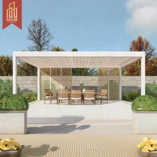 Tanding Waterproof Motorized Ultraviolet - Proof Aluminio Louver Pergola Custom Bioclimatic Design Garden Patio Backyard Pergola