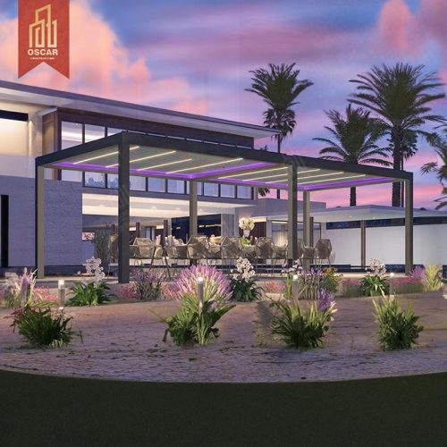 Outdoor Waterproof Aluminium Louver Roof Customizable Metal Pergola Garden Patio Terrace Modern Stylish Solution Pergola