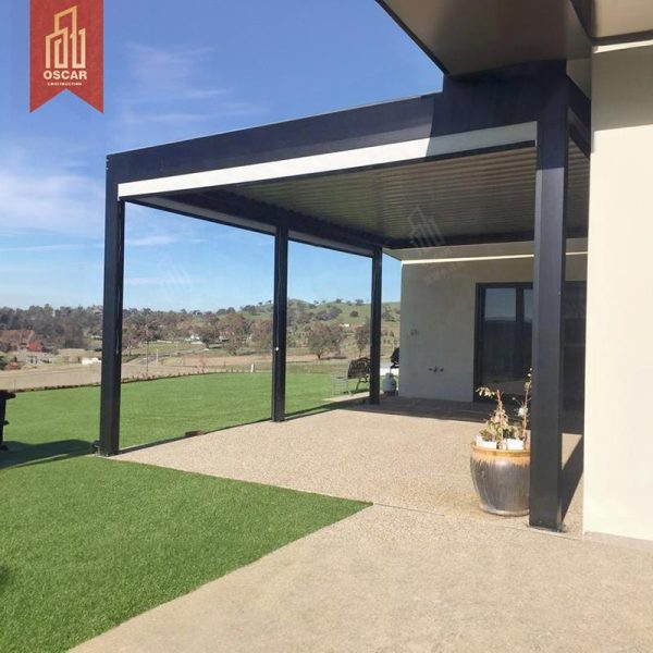 Motorized Outdoor Waterproof Aluminium Shade Covering Cabanas and Pergolas Ideal Gardens Patios and Backyards Pergola
