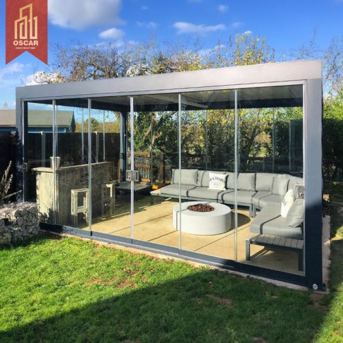 Customized Sustainable 8X8 Waterproof Louvered Pure Aluminum Pergola Garden Gazebo Backyard Patio Balcony Setup Pergola