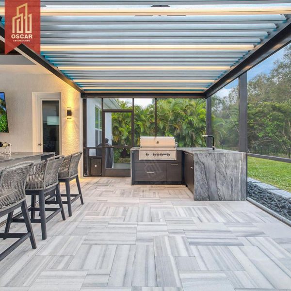 Remote – Controlled Sun – Blocking Wall – Attached Outdoor Shelter Patio Shade Garden Balcony Poolside Pergola