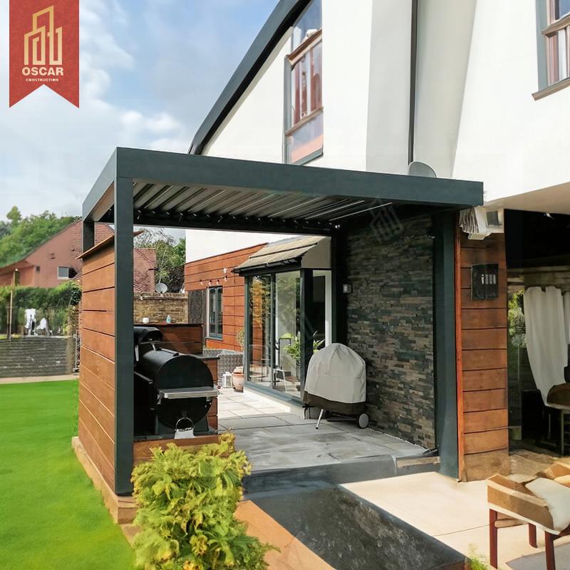 Inum Motorized Manual Pergola Adjustable Ventilation Weather ...