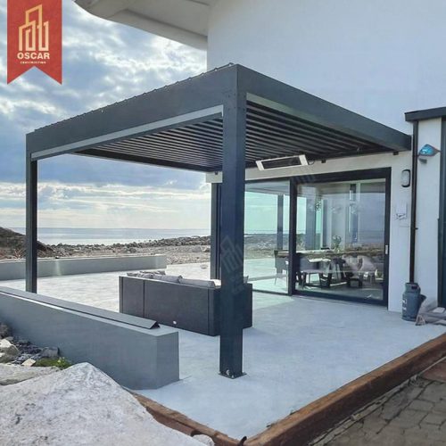 X3 3X4 4X4 6X4M Customizable Outdoor Bioclimatic Aluminium Louver Pergola Garden Patio Balcony Modern Design Oem Factory Pergola