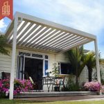 Tanding Waterproof Motorized Ultraviolet Proof Custom Bioclimatic Aluminium Louver Pavilion Gazebo Garden Patio Backyard Pergola