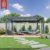 Bioclimatic Opening Pergola Modern Outdoor Furniture with Sliding Glass Doors Villa Balcony Patio Aluminum Pergola Pergola