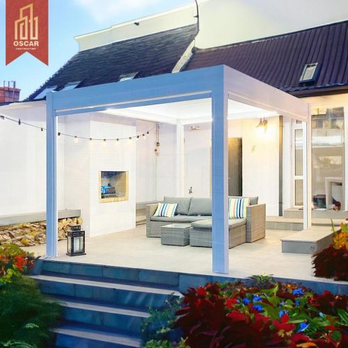 4X4 6X4M Bioclimatic Aluminium Louver Pergola Customizable Factory Direct Outdoor with Zip Screen Garden Patio Backyard Pergola