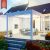 Waterproof Light - Emitting Louvre Roof Structure Patio Balcony Backyard Outdoor Shading and Shelter Pergola