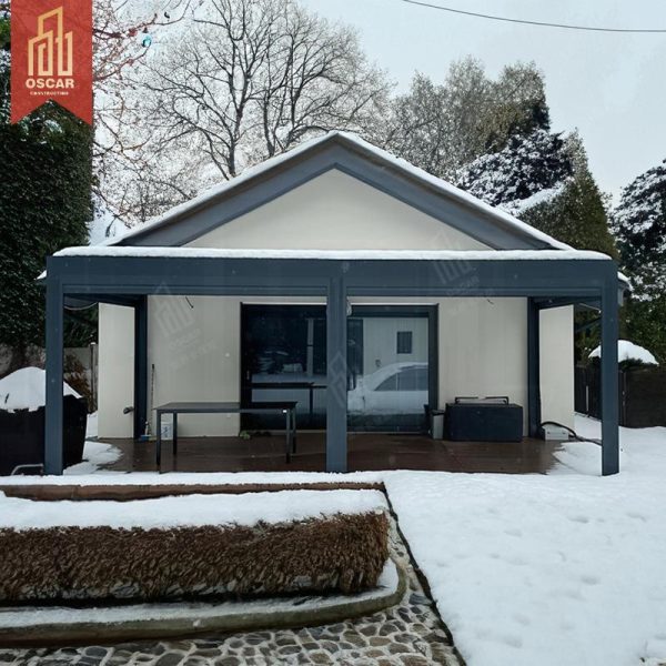 Motorized Fully Retractable Aluminum Louvre Roof Bioclimatic Pergola Garden Patio Backyard Outdoor Pergola