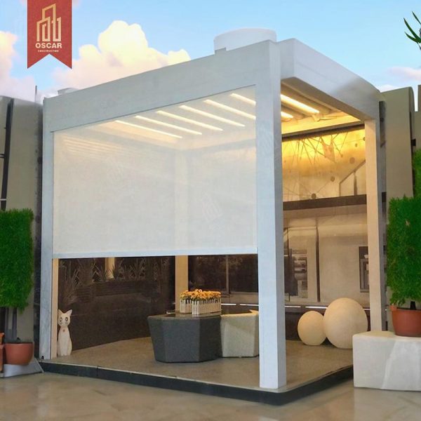 Justable Ventilation Aluminium Pergola Louvre System Garden Gazebo Patio Furniture Backyard Poolside Balcony Outdoor Use Pergola