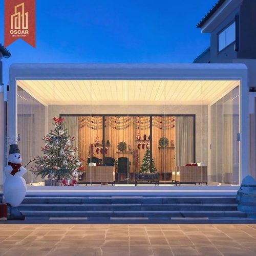 or with Led Light Patio Garden Balcony Featuring Auto - Open Function and Energy - Saving Design Outdoor Shade Structure Pergola