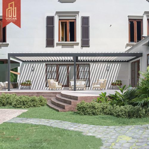 100% Waterproof Motorized Louvered Aluminium Gazebo with Zip Screen Leisure Garden Outdoor Pergola
